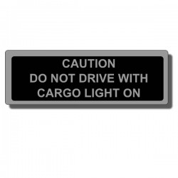 Dodge Cargo Light Warning Decal
